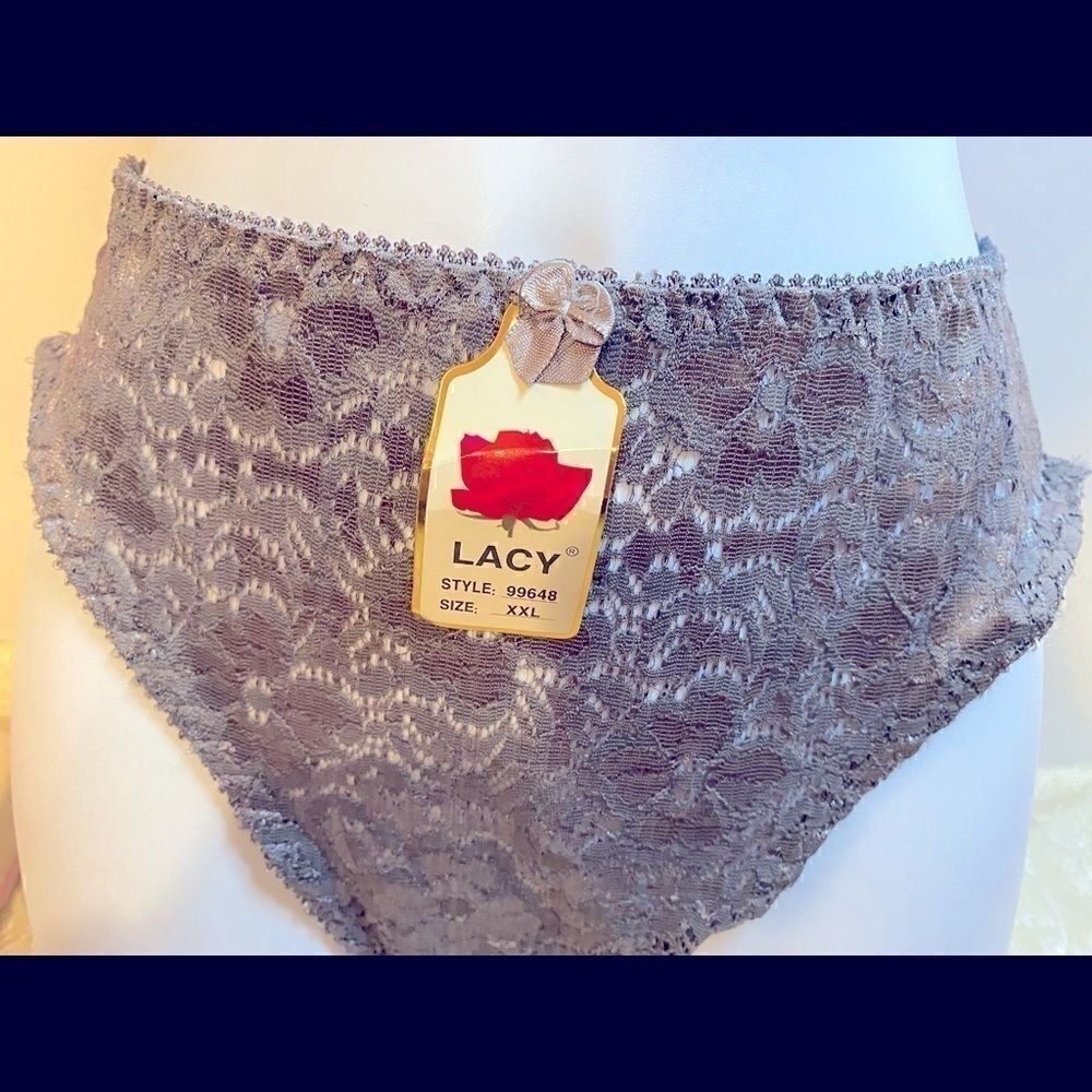 🍂lacy Assorted Embroidery Floral Print Panties